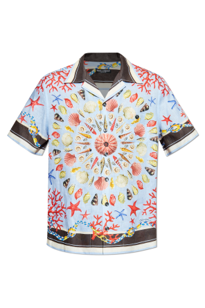 Multicolour Shirt with a seashell motif Dolce & Gabbana